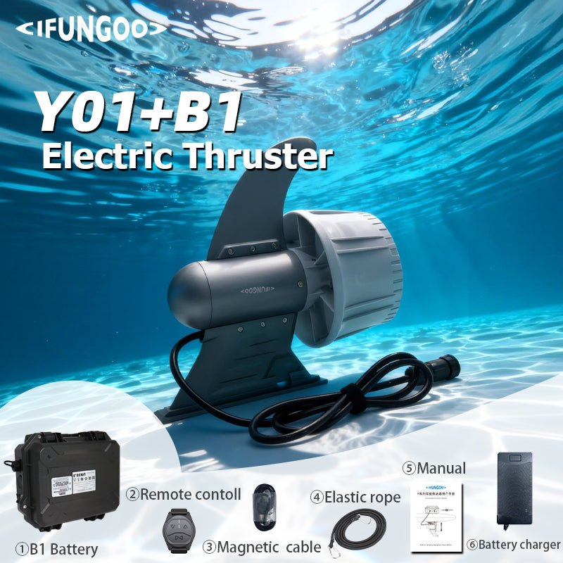 ifungoo Y01 Aleta eléctrica - Motor de tabla de paddle surf SUP Thruster