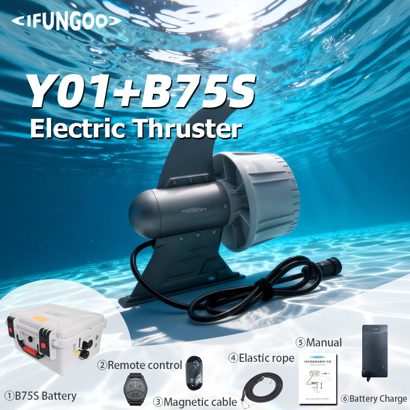 ifungoo Y01 Aleta eléctrica - Motor de tabla de paddle surf SUP Thruster