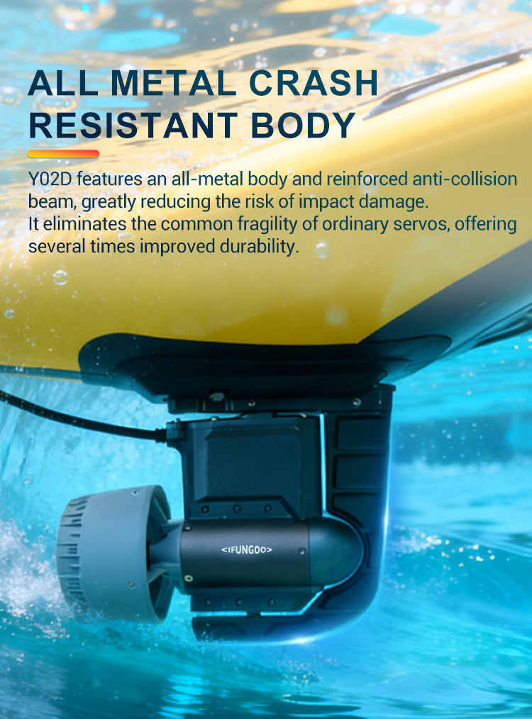 ifungoo Y02D Electric Thruster - Servo Steering SUP Motor Kit, Electric Kayak Trolling Motor - detail image 4