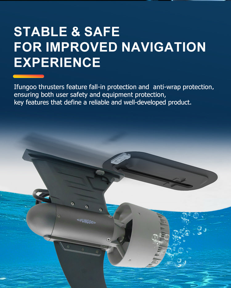 ifungoo Y02 Electric Fin - Lightweight SUP Motor for Paddle Board & Kayak, Motorized SUP Fin - detail image 4