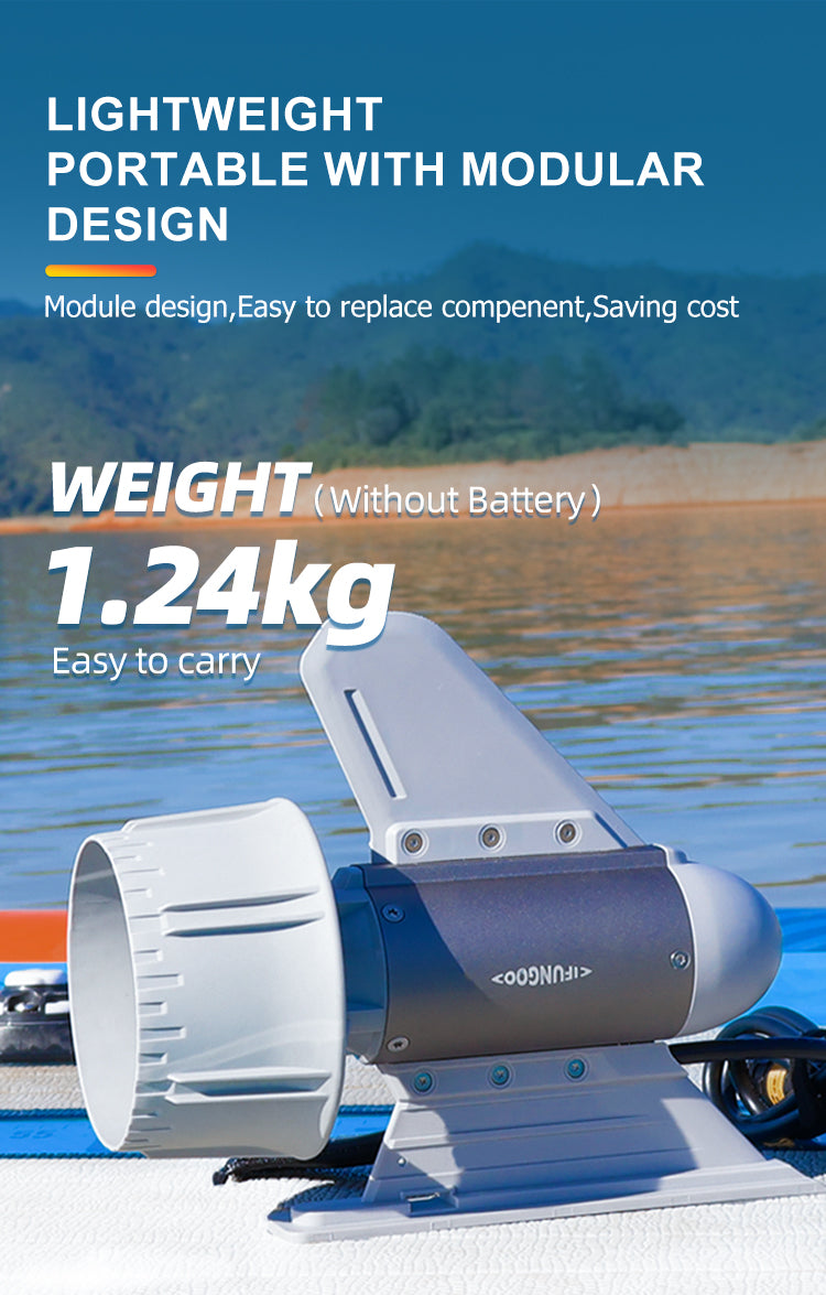 ifungoo Y04 Electric Thruster - SUP Motor Kit & Power Fin for Paddle Board, Electric Propulsion System - detail image 6