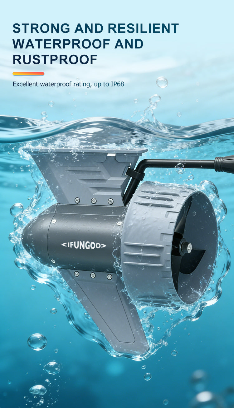 ifungoo H01 Electric Thruster - 35kgf Inflatable Boat Motor, Kayak Motor & Trolling Motor for Dinghy - detail image 6